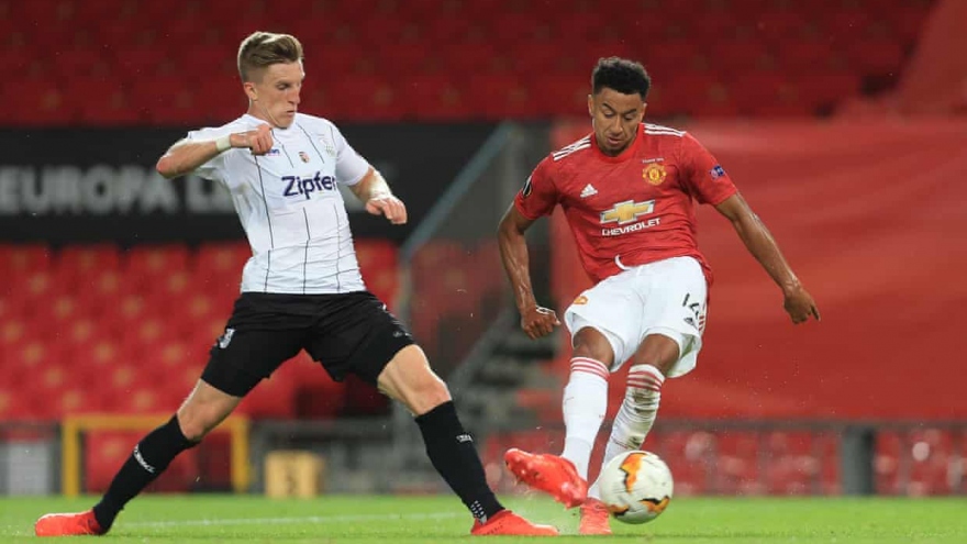 Jesse Lingard nhận danh hiệu “Cầu thủ xuất sắc nhất” trận MU 2-1 LASK