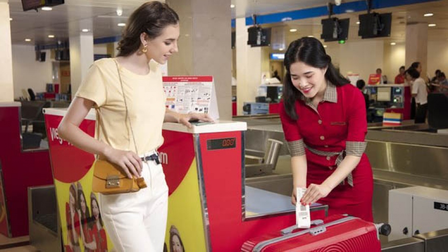 Vietjet offers free checked baggage on all domestic flights