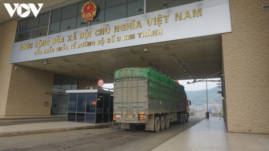 Lao Cai border gates sees boost in import-export activities amid COVID-19