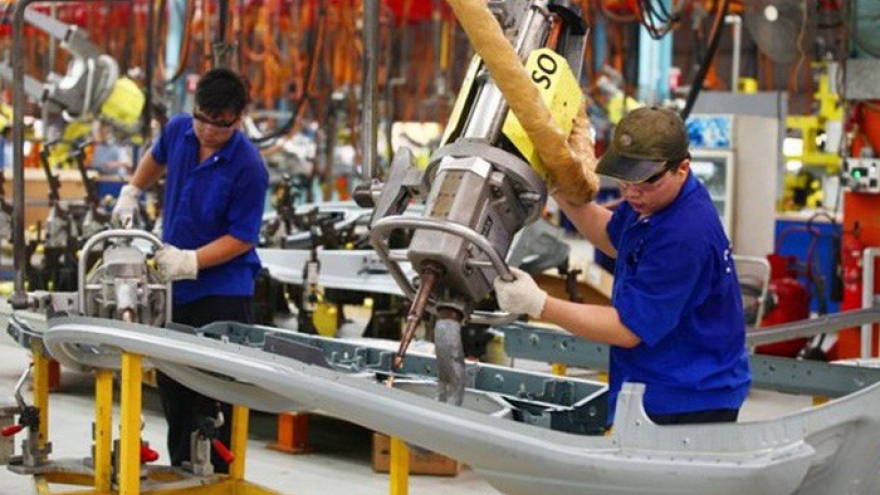 Industrial production index falls to eight-year record low 