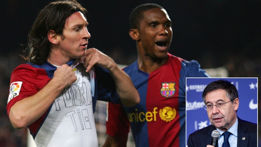 Samuel Eto'o: “Nếu Messi rời khỏi Barca, người ta sẽ phải đổi tên đội bóng“