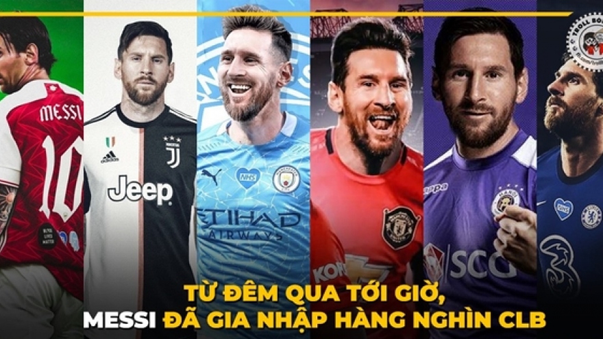 Biếm họa 24h: Các CLB V-League cũng tham gia cuộc đua giành chữ ký Lionel Messi