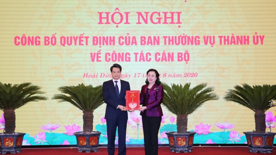 Bí thư Huyện ủy Hoài Đức làm Trưởng ban Nội chính Thành ủy Hà Nội