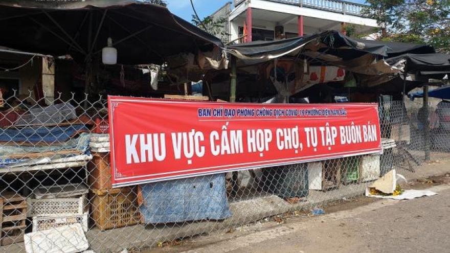 Quảng Nam phong tỏa khu chợ nơi vợ bệnh nhân 905 từng đến