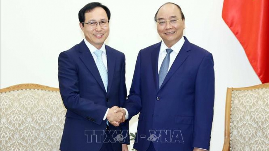 Thủ tướng Nguyễn Xuân Phúc tiếp Tổng giám đốc Tổ hợp Samsung Việt Nam