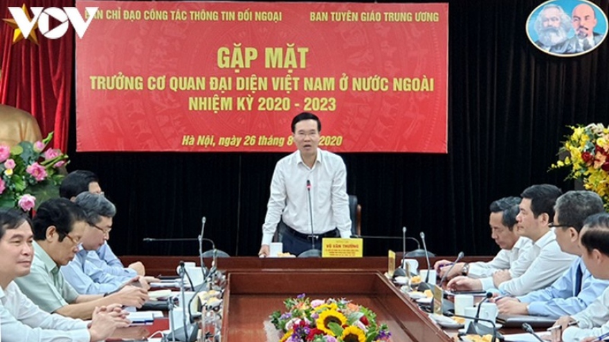 Ông Võ Văn Thưởng gặp mặt Trưởng cơ quan đại diện Việt Nam ở nước ngoài