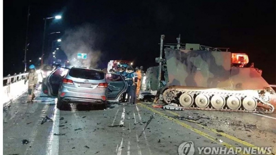 Tai nạn xe quân sự Mỹ tại Hàn Quốc khiến ít nhất 4 người thiệt mạng