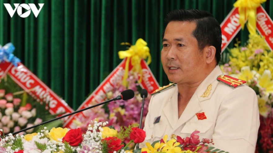 Đại tá Đinh Văn Nơi tái đắc cử Bí thư Đảng ủy Công an tỉnh An Giang