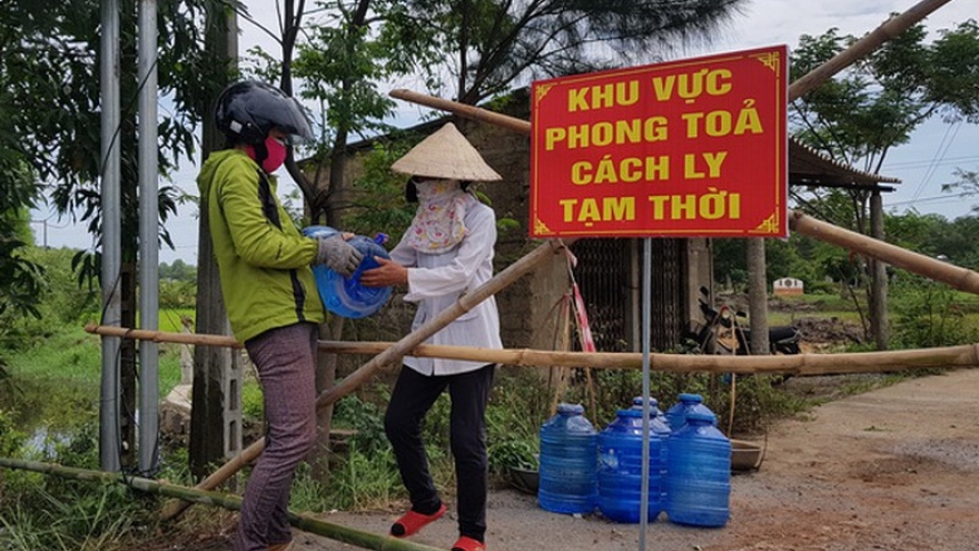 Quảng Trị: Đảm bảo đời sống, sinh hoạt cho người dân khu vực phong tỏa