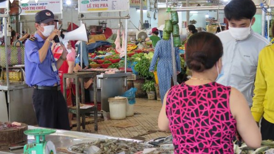 Đà Nẵng tăng cường kiểm soát tại các chợ để phòng dịch
