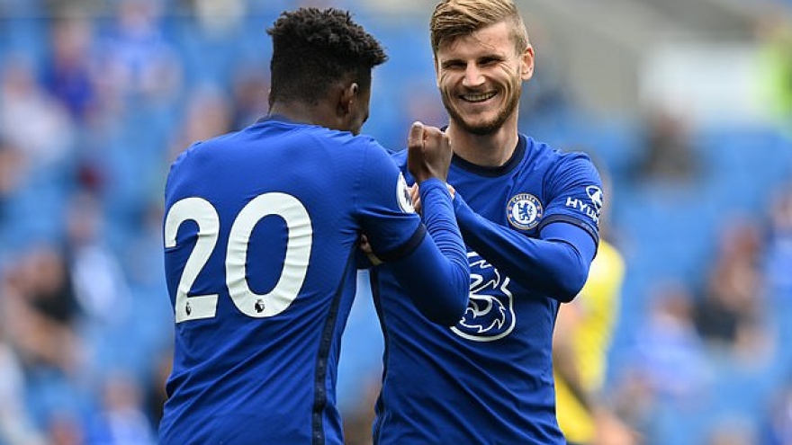 Timo Werner ghi bàn ra mắt, Chelsea vẫn bị Brighton cầm hòa