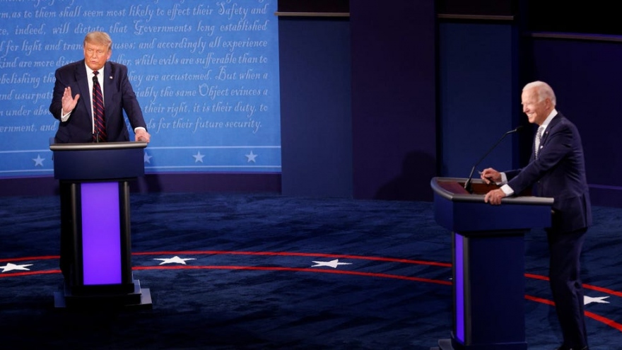 Thăm dò của CNN: Cử tri Mỹ nghiêng về Biden trong cuộc “so găng” đầu tiên 