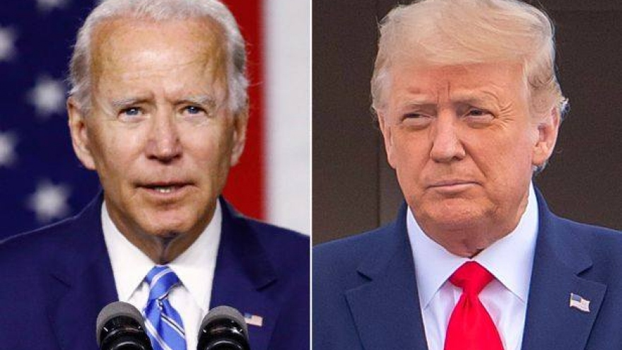 Ông Biden dẫn trước ở 2 bang từng mang lại chiến thắng cho ông Trump năm 2016