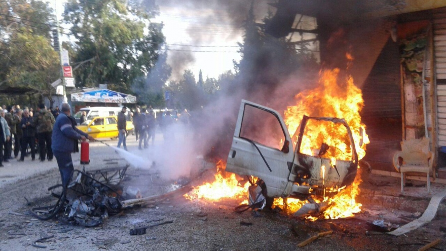 Đánh bom xe ở Syria khiến 7 người thiệt mạng