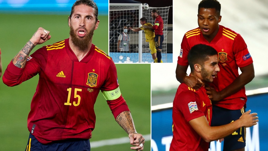 Bảng A4 Nations League: Thắng dễ Urkaine, Tây Ban Nha lên ngôi đầu bảng 