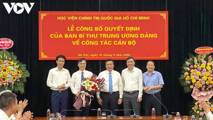 Bổ nhiệm Phó Giám đốc Học viện Chính trị Quốc gia Hồ Chí Minh