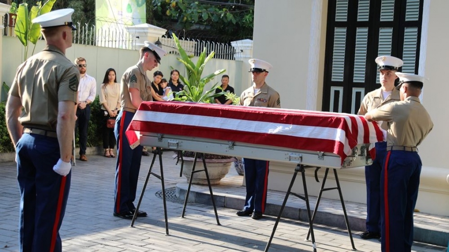 Lễ hồi hương hài cốt quân nhân Hoa Kỳ mất tích trong chiến tranh ở Việt Nam