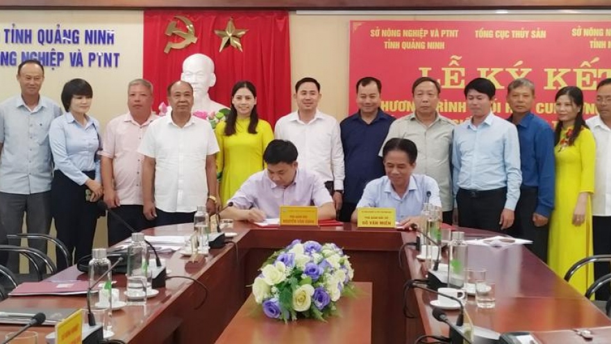 Quảng Ninh và Ninh Bình ký kết cung ứng, quản lý chất lượng giống thủy, hải sản