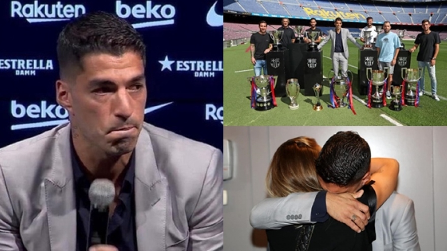 Luis Suarez khóc nghẹn, chia tay Barca trong nỗi cay đắng