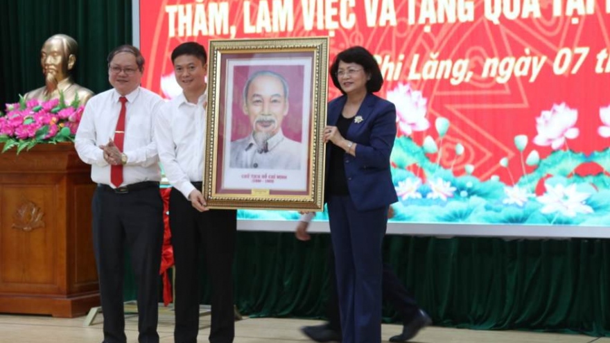 Phó Chủ tịch nước thăm, làm việc tại huyện Chi Lăng, tỉnh Lạng Sơn