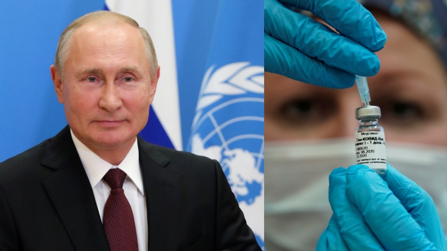 Tổng thống Putin đề nghị cấp vaccine Covid-19 miễn phí cho Liên Hợp Quốc