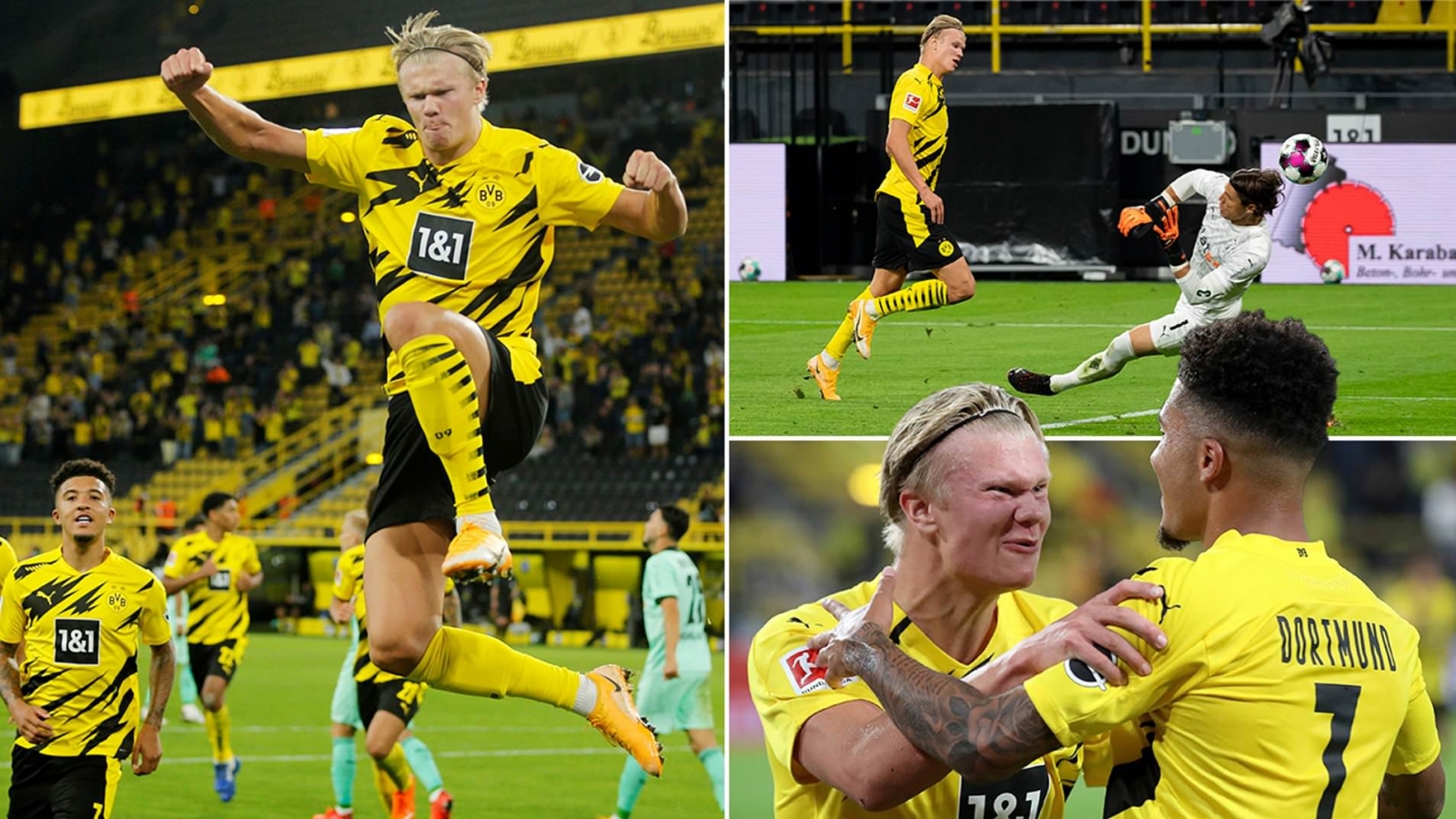 Sancho, Haaland thăng hoa cùng Dortmund trong ngày MU thảm bại 
