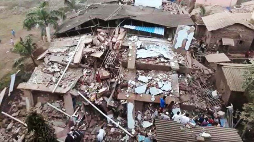 Sập nhà tại Ấn Độ khiến ít nhất 8 người thiệt mạng