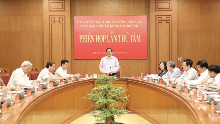 Tiểu ban Điều lệ Đảng Đại hội XIII họp phiên thứ tám