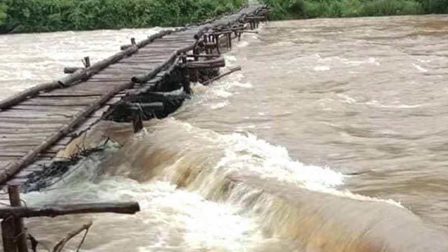 Huyện Lục Yên, Yên Bái khắc phục giao thông sau mưa lũ