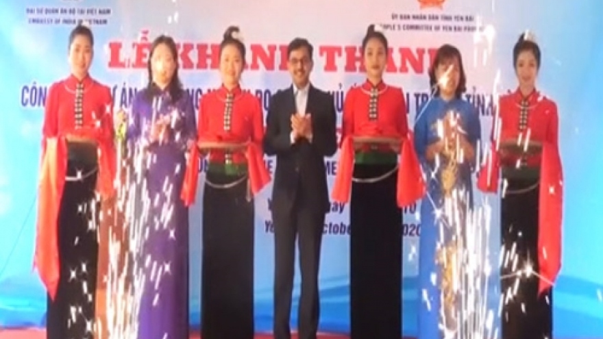 Indian Ambassador inaugurates irrigation work in Yen Bai