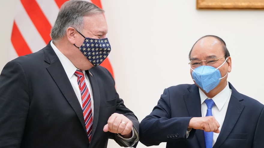 Thủ tướng Nguyễn Xuân Phúc tiếp Ngoại trưởng Hoa Kỳ Pompeo