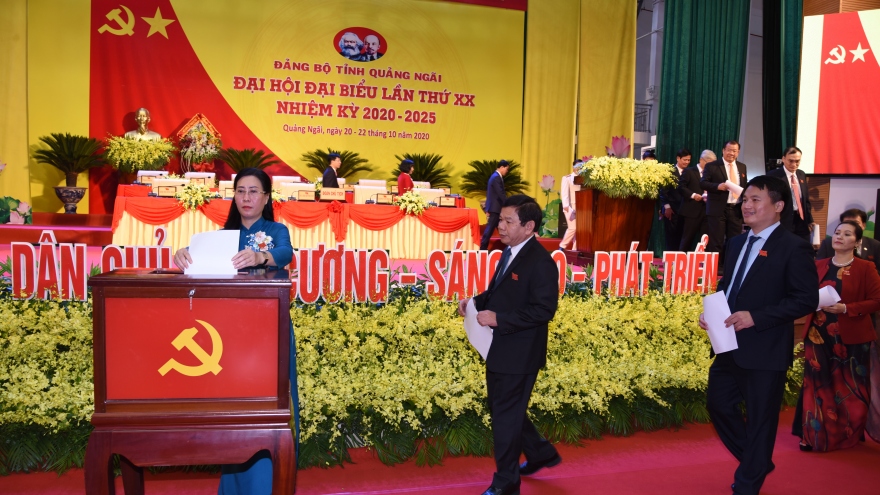 51 người trúng cử Ban Chấp hành Đảng bộ tỉnh Quảng Ngãi khoá mới