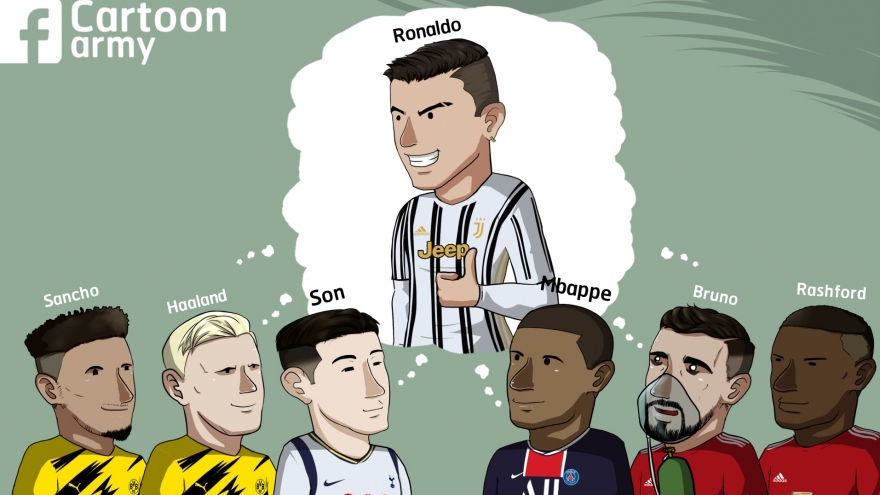 Biếm họa 24h: Ronaldo là thần tượng của nhiều sao trẻ