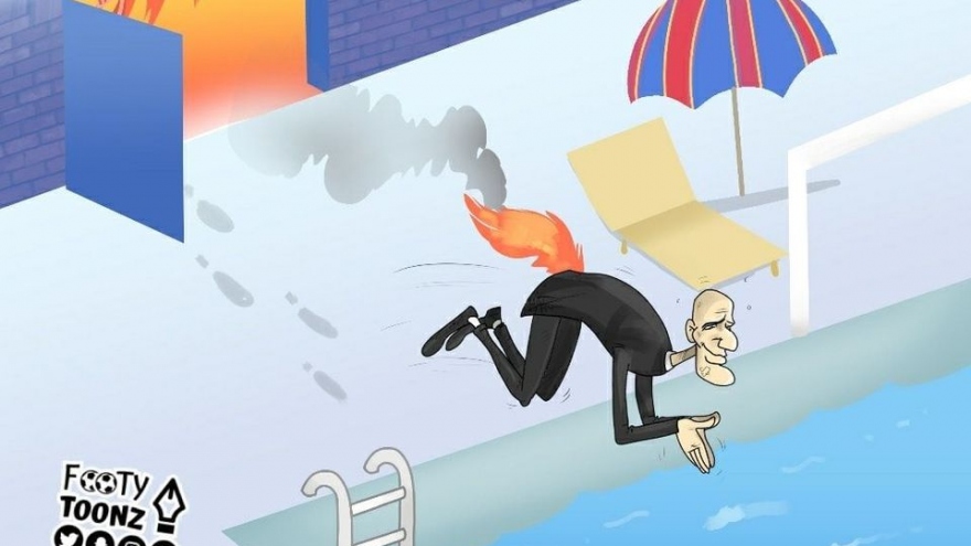 Biếm họa 24h: Zidane thoát hiểm ngoạn mục