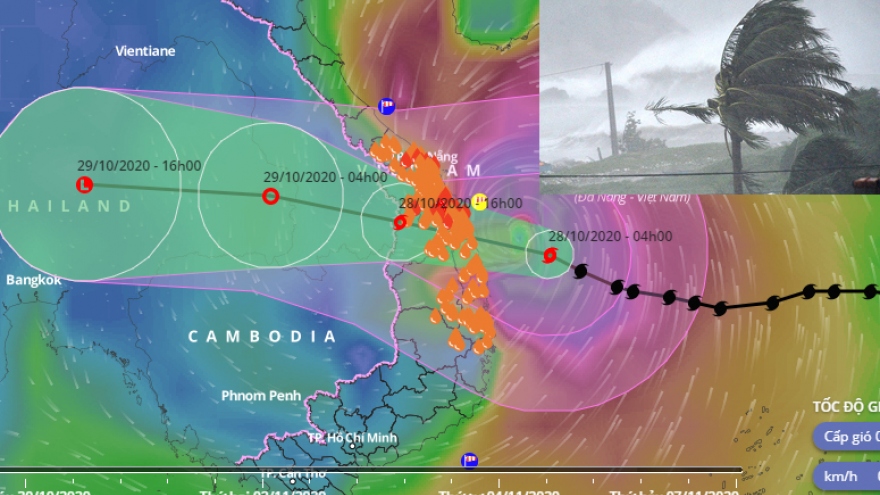 Typhoon Molave gathers steam, makes landfall Oct. 28