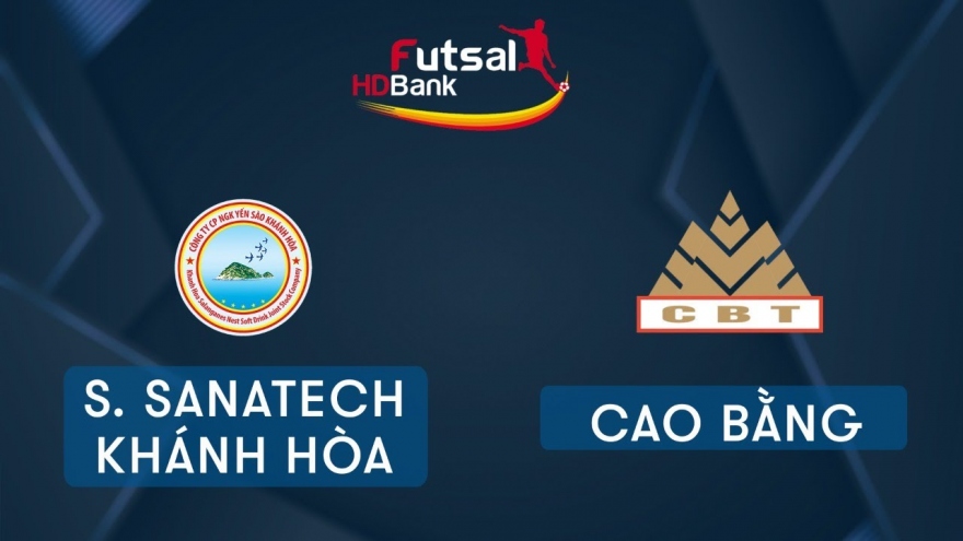 TRỰC TIẾP Savinest Sanatech Khánh Hòa vs Cao Bằng tại Giải Futsal HDBank 2020