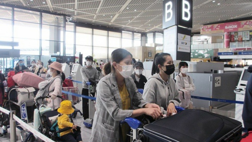 Over 220 Vietnamese citizens flown home from Japan