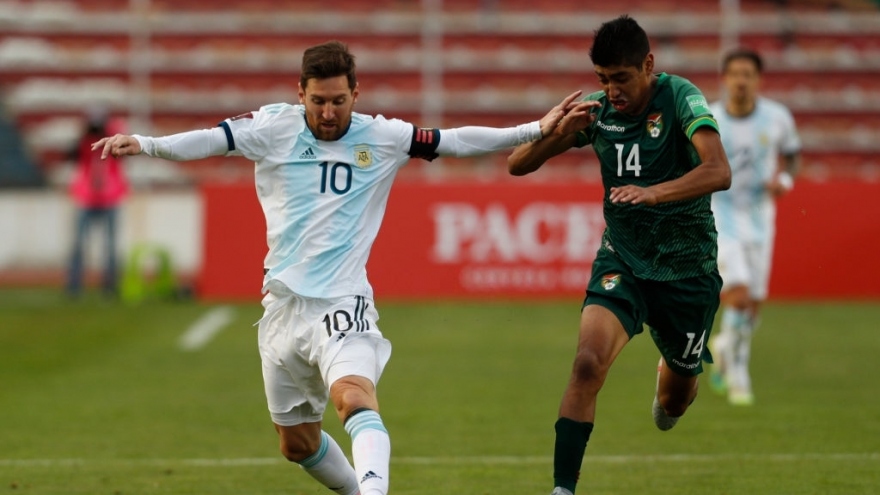 Messi ghi dấu ấn, Argentina ngược dòng đánh bại Bolivia