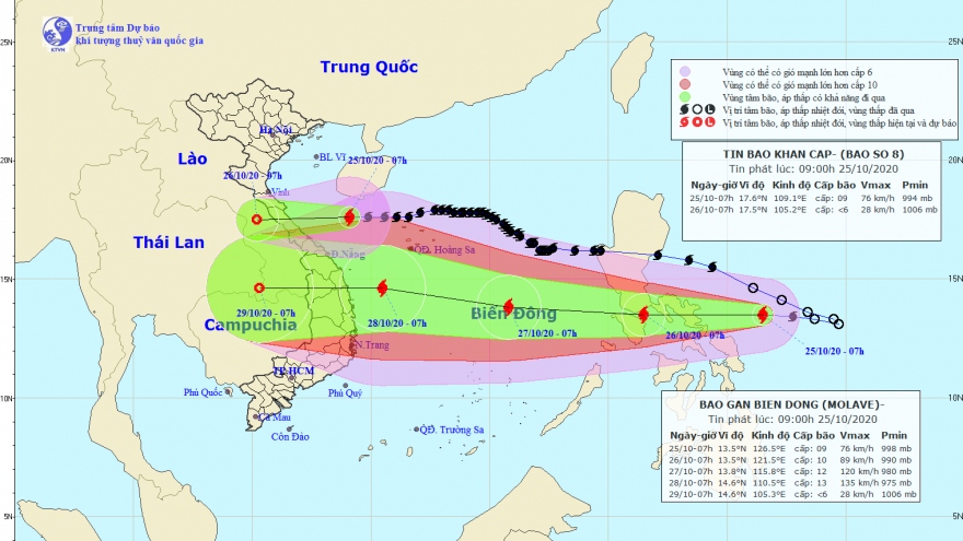 Another new storm heading toward East Sea