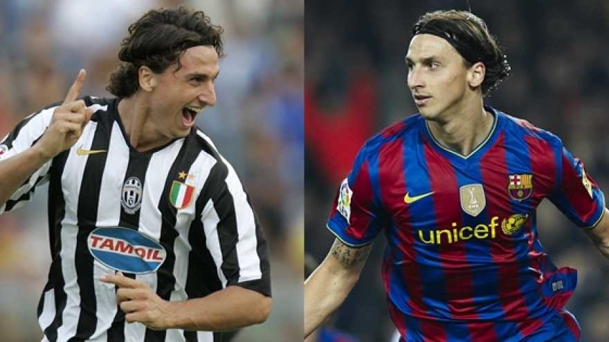 Zlatan Ibrahimovic và những ngôi sao từng khoác áo cả Juventus lẫn Barca