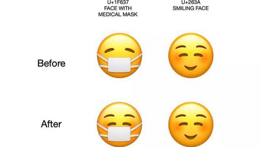 Apple sẽ ra mắt emoji đeo khẩu trang 