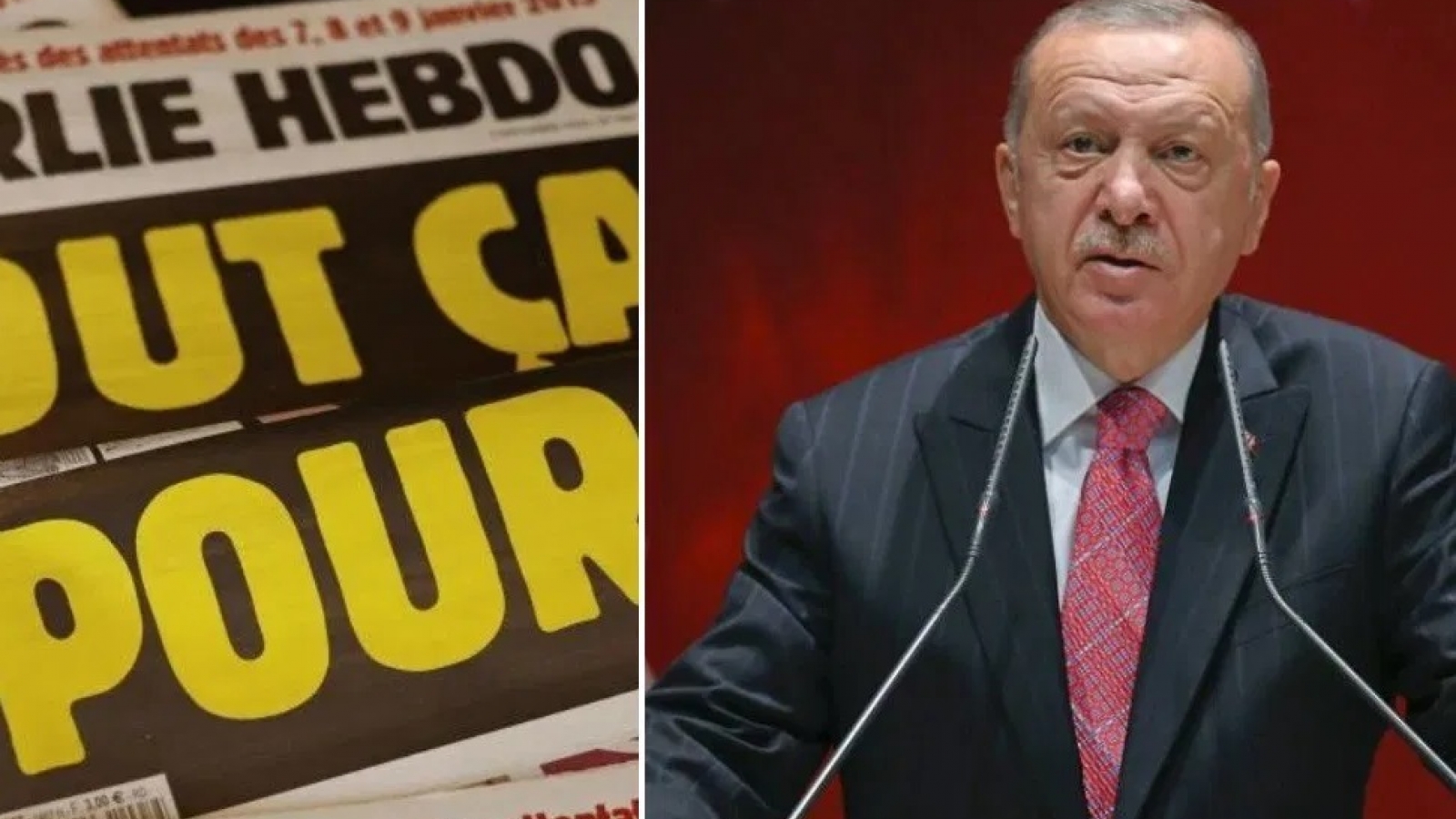 Pháp, Thổ Nhĩ Kỳ to tiếng về vụ biếm họa Tổng thống Erdogan