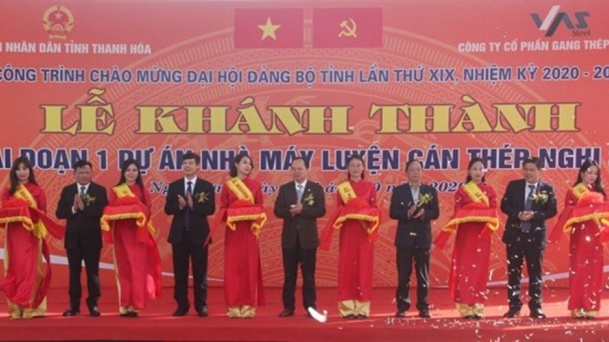 First stage of Nghi Son steel rolling mill inaugurated