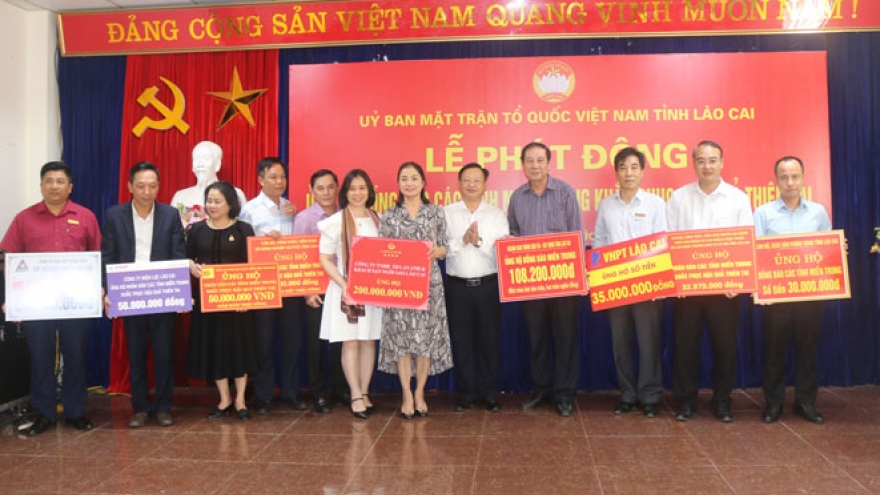 MTTQ Việt Nam tỉnh Lào Cai kêu gọi được gần 3 tỷ đồng ủng hộ miền Trung