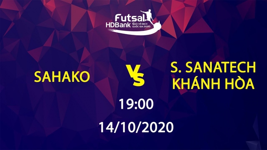 Xem trực tiếp Futsal HDBank VĐQG 2020: Sahako - Sanatech Khánh Hòa