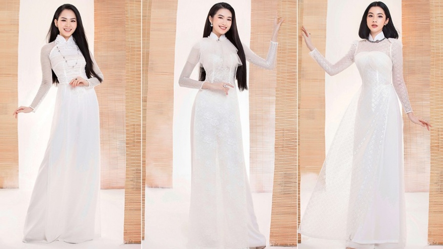 Leading Miss Vietnam contestants shine in Ao Dai photo shoot