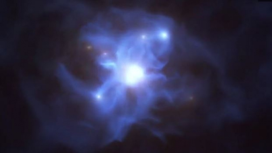 Phát hiện bất ngờ về 6 thiên hà bị mắc kẹt trong một hố đen quái vật