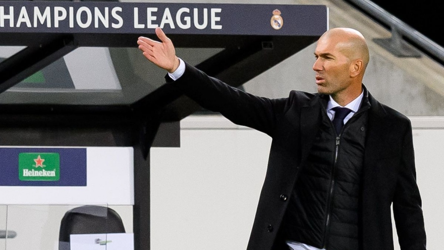 Zidane phát ngôn mạnh miệng dù Real Madrid đứng cuối bảng B Champions League