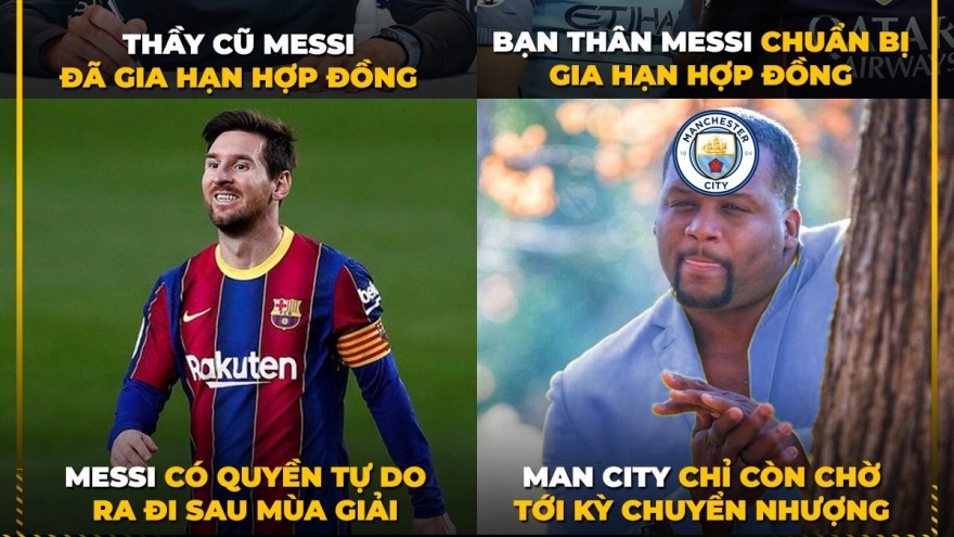 Biếm họa 24h: Guardiola háo hức chờ Messi đến Man City