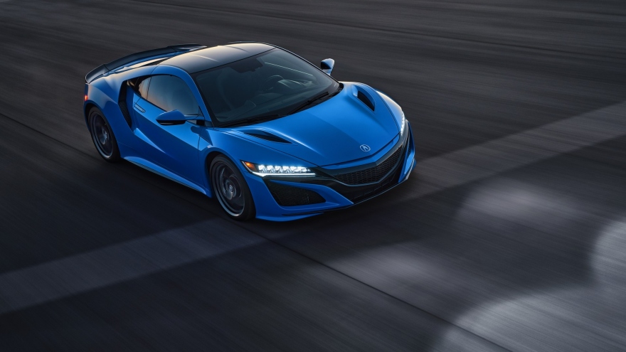 Ngắm Acura NSX 2021 với màu sơn Long Beach Blue Pearl